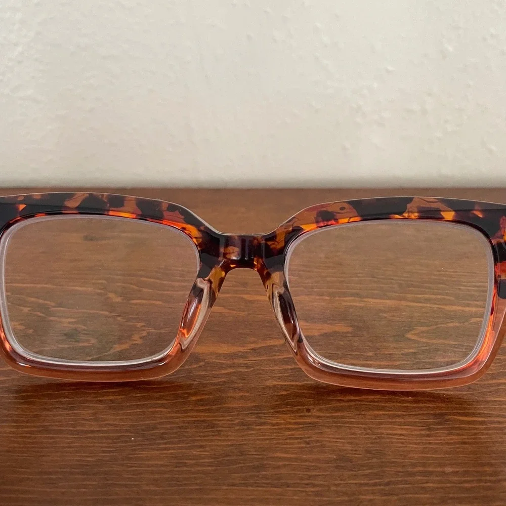ZEELOOL Grover Frames Only Eyeglasses Tortoiseshell 50-20-143 Chunky Rectangle